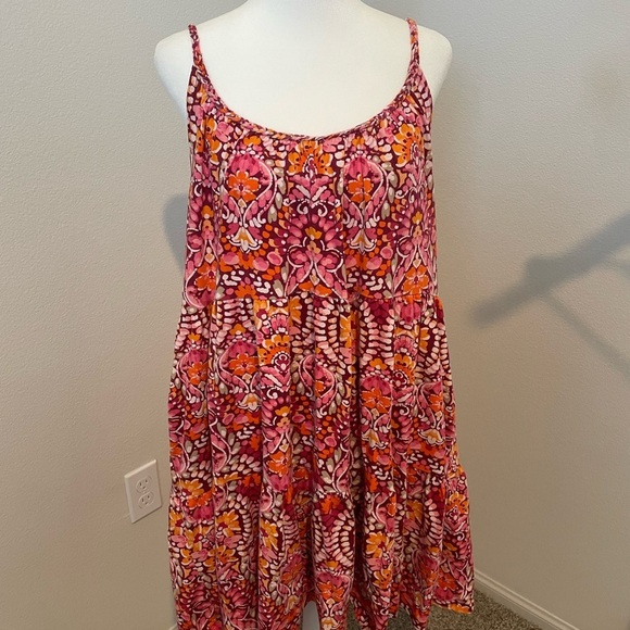 Old Navy Dresses & Skirts - Old Navy Pink and Orange Floral Dress